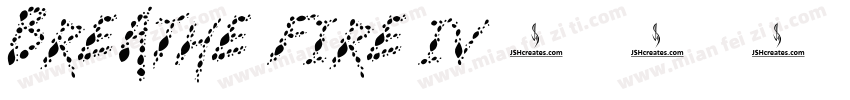 Breathe fire iv字体字体转换
